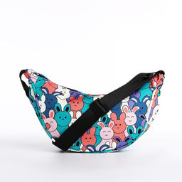 Сумка молодёжная на молнии, цвет разноцветный/зелёный - Simaland фото 5