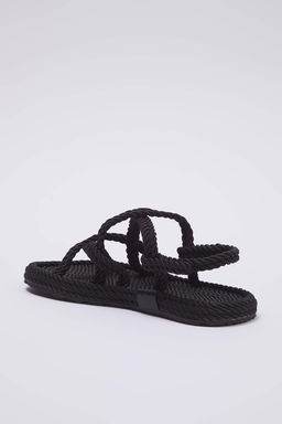 Trendyol Shoes Bej Capraz Bantl? Halat Ipli Kad?n Has?r Sandalet TAKSS25SD00056 - Trendyolmilla фото 10