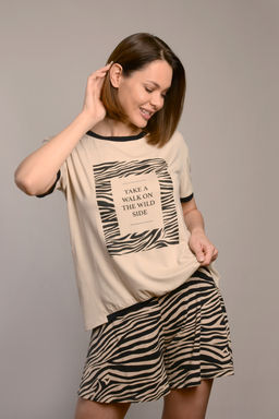 Костюм с шортами ЗЕБРА