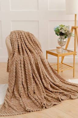 Плед покрывало Черепаха однотонный велсофт - Натали фото 16