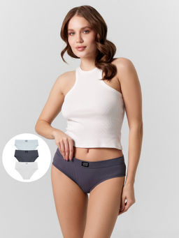 Цена за 2 штуки! Трусики слипы женские в наборе, 3 шт