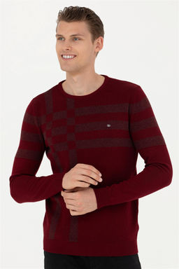 Мужской бордово-красный свитер - U.s. polo assn фото 3