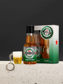 Подарочный набор мужской «Крутой мужик», мини гель для душа 100 мл, брелок, Чистое счастье