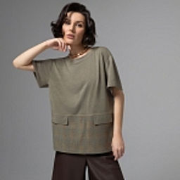 Футболка с акцентными строчками, Стальной взгляд - Charutti фото 14