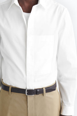CAMISA SLIM FIT DE ALGOD?N PIMA CON BOLSILLO - H&m фото 3