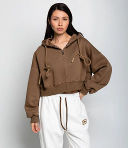 Толстовка #КТ5989, коричневый