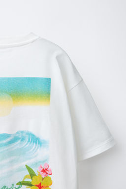 CAMISETA ESTAMPADO SUMMER / Blanco - Zara фото 4