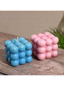 Свеча «Шарики 3 слоя», 6×6×6 см, соевый воск, МИКС