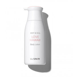 Лосьон для тела с экстрактом цветов гибискуса THE SAEM Body & Soul Love Hawaii Body Lotion, 395ml