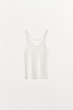 CAMISETA B?SICA TIRANTES / Blanco - Zara фото 3