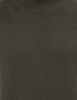 Базовый трикотажный свитер приталенного кроя цвета хаки-полурыбака Fisherman - Cacharel фото 6