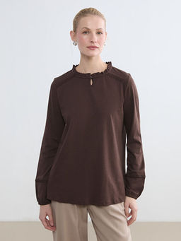 Bisiklet Yaka Nak??l? Bluz