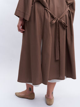 Кардиган льняной длинный TKA04052BEG18