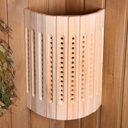 Абажур для бани и сауны, липа, настенный, угловой, прорезной, «Добропаровъ»