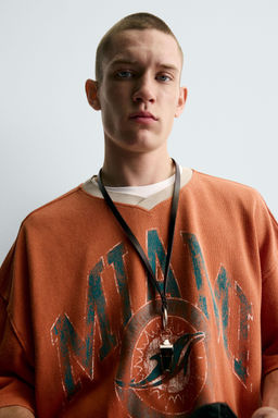 NFL MIAMI DOLPHINS TEXTURED T-SHIRT