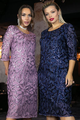 Платье Объятие ночи (синее) П11564 - Lt collection фото 7