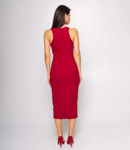 Платье #КТ2263 (1), бордовый