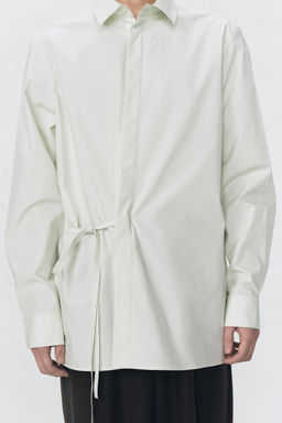 CAMISA POPEL?N LAZO SOSHIOTSUKI X ZARA / Verde claro фото 2