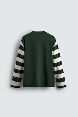 STRIPED LONG SLEEVE T-SHIRT - Zara фото 8