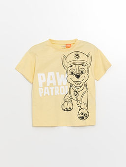 Bisiklet Yaka Paw Patrol Bask?l? Erkek Bebek Ti??rt