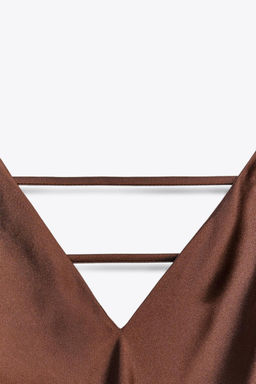 SATIN MIDI DRESS - Zara фото 25