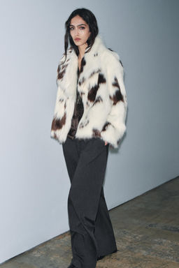 FAUX FUR JACKET ZW COLLECTION LIMITED EDITION