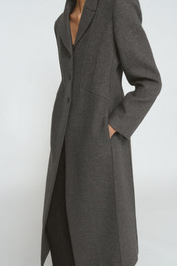 FITTED MANTECO WOOL COAT ZW COLLECTION LIMITED EDITION - Zara фото 14