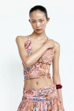 Top halter con cintura fruncida - H&m фото 6