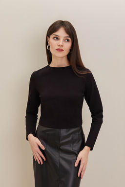 Топ женский трикотажный T-lab TL-BK-009-черный.стрейч  фото 4