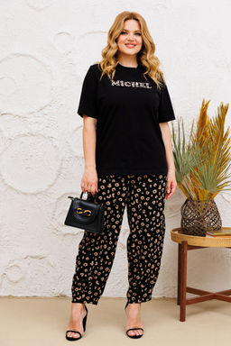 Костюм Michel Chic 1377 черный, леопард
