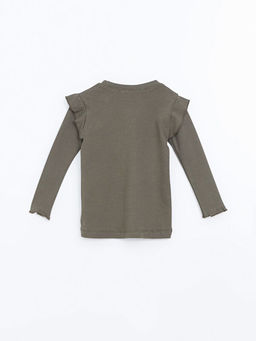 Bisiklet Yaka Nak??l? K?z ?ocuk Ti??rt