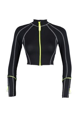 Siyah Crop Neon Fermuarl? Kol Buzgu Detayl? Orme Spor Ust/Bluz TWOSS21BZ0445 - Trendyolmilla фото 7