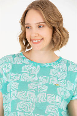 U. S. Polo Assn Женская мятная футболка с круглым вырезом - U.s. polo assn фото 10