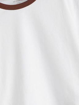 Bisiklet Yaka Yaz? Bask?l? Erkek ?ocuk Ti??rt