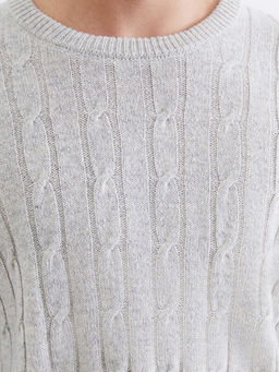 Sa? ?rg?s? Desenli Erkek Triko Kazak