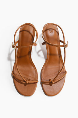Sandalias de tac?n con tiras finas - H&m фото 4