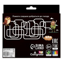 Фломастеры 18 цветов, Calligrata TOP, в картонной коробке