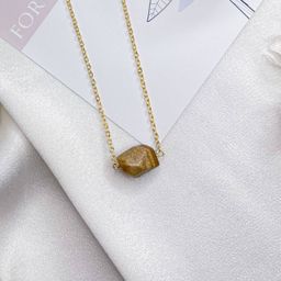 Кулон на цепочке с Яшмой песочной 42 см +