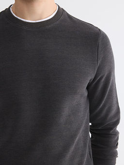 Bisiklet Yaka Erkek Sweatshirt