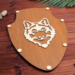 Сувенирное оружие Щит с волком, 30х43 см - Simaland фото 3