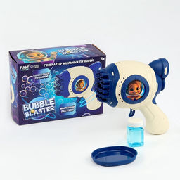 Генератор мыльных пузырей Зайчик, синий, 18?10?18 см - Funny toys фото 3