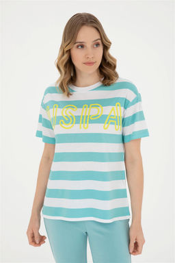 U. S. Polo Assn / Женская мятная футболка с круглым вырезом - U.s. polo assn фото 3