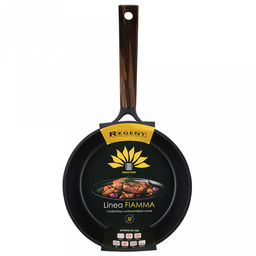 Сковорода с антипригарным покрытием Fiamma д22см, h8,5см, s1,6мм, дно s4,5мм, литой алюминий, бакелитовая ручка с покрытием soft-touch 18,5см, капсульное дно, Regent (Китай) Подходит для всех видов плит, включая индукционную. - Домашняя мода фото 3