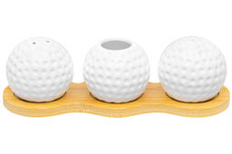 Вазочка под зубочистки + набор для специй 2 пр. 19,5*7*6 см 75 мл Сфера на деревянной подставке - Elan gallery фото 16