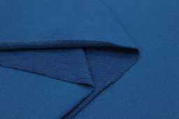 Футер-петля диагональ 3-х нит. цв.Насыщенный петроль, ш.1.8м, Пенье, хлопок-65%, п/э-35%, 350гр/м.кв - Купава фото 4