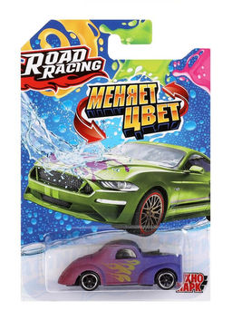 Технопарк. Машина металл "Road Racing" 7,5 см, меняет цвет, в ассорт, блист. арт.RR-7-CC-063-R