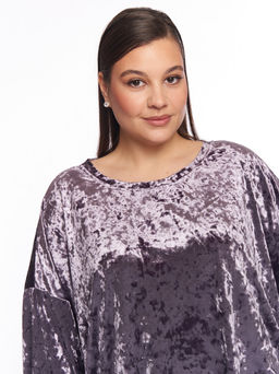 Бархатный костюм KO32511PUR64