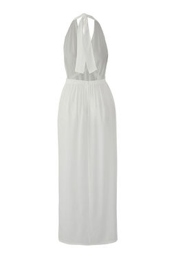 Trendyolmilla Ekru Maxi Dokuma Plaj Elbise TBESS25EL00114