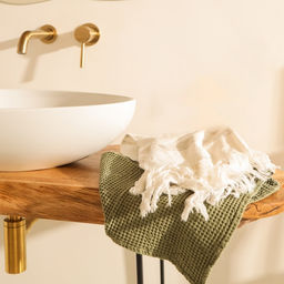 Полотенце вафельное SL HOME: Boho «Блан де Блан» 90×150 см, хлопок 100%, белое