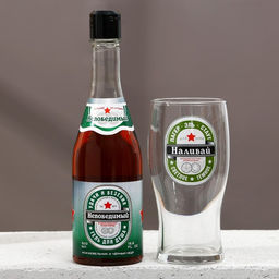 Подарочный набор Крутому мужику, гель для душа 500 мл и стакан для пива 500 мл, Чистое счастье